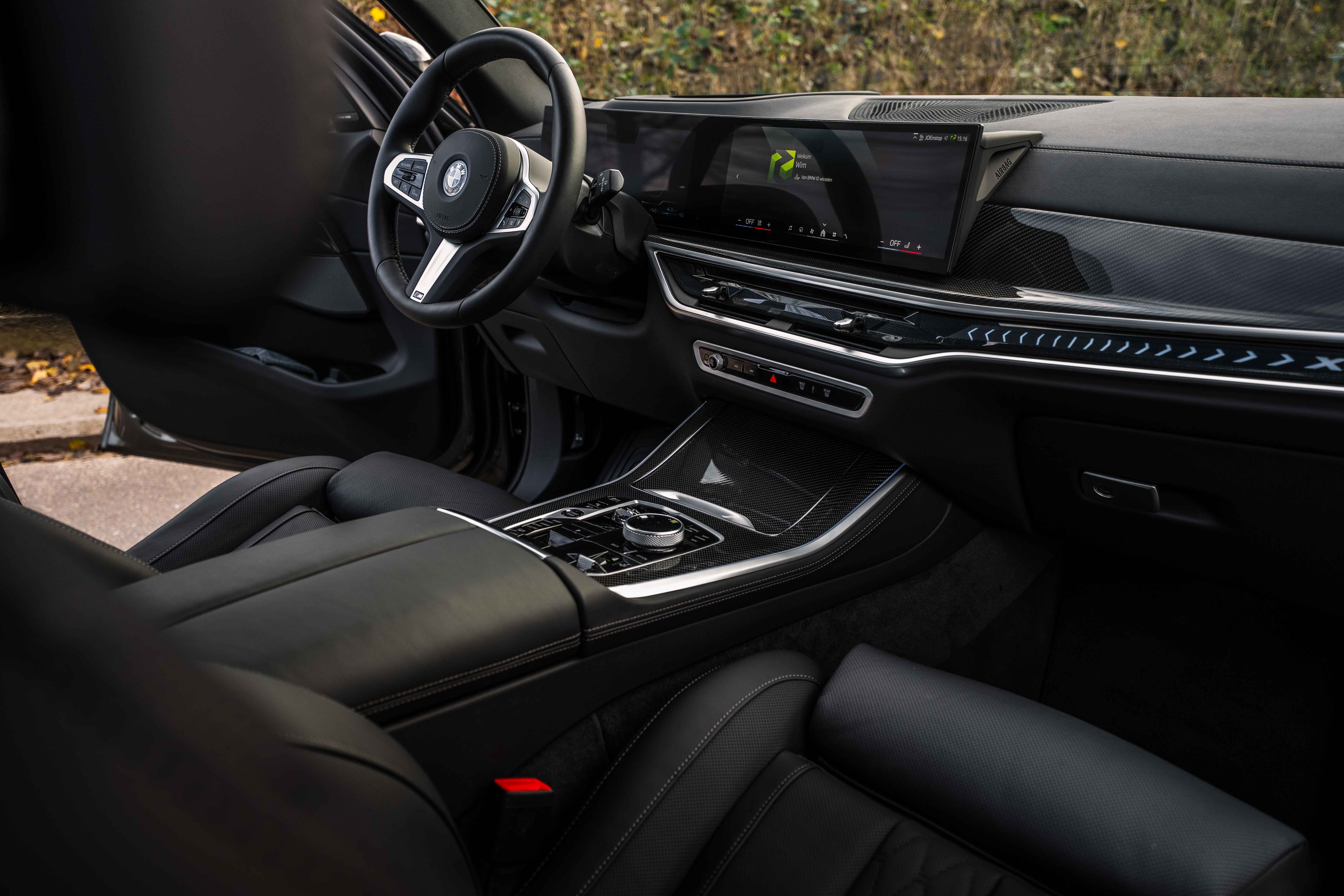 BMW X5 interieur reiniging zwart leer